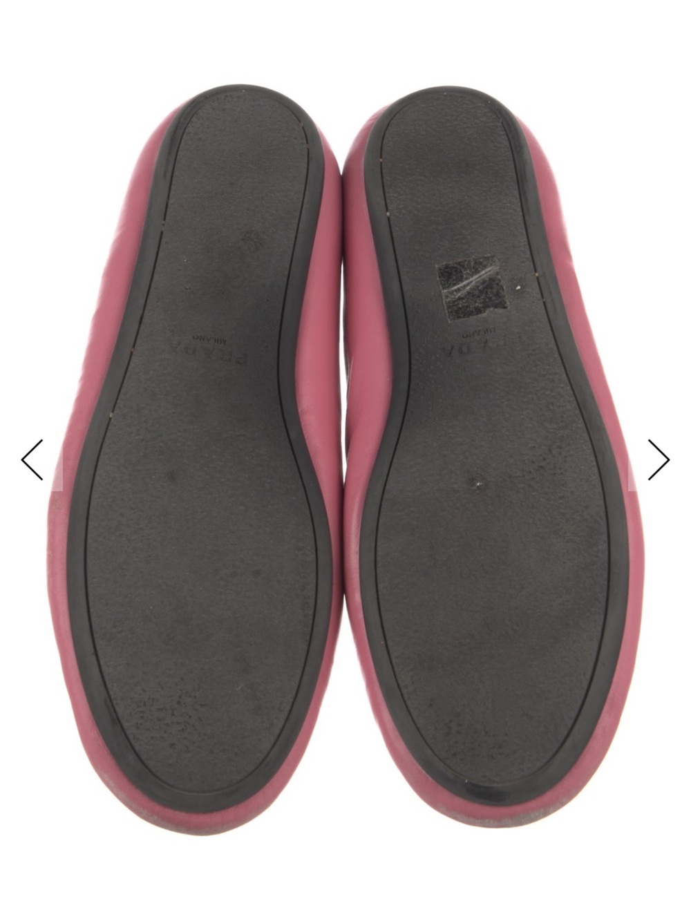 Prada Rose Pink Leather Mary Jane Flats - Picture 3 of 3